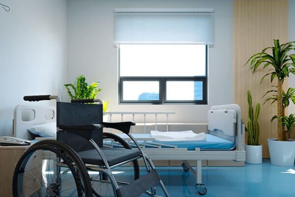 Structured inpatient rehab rooms